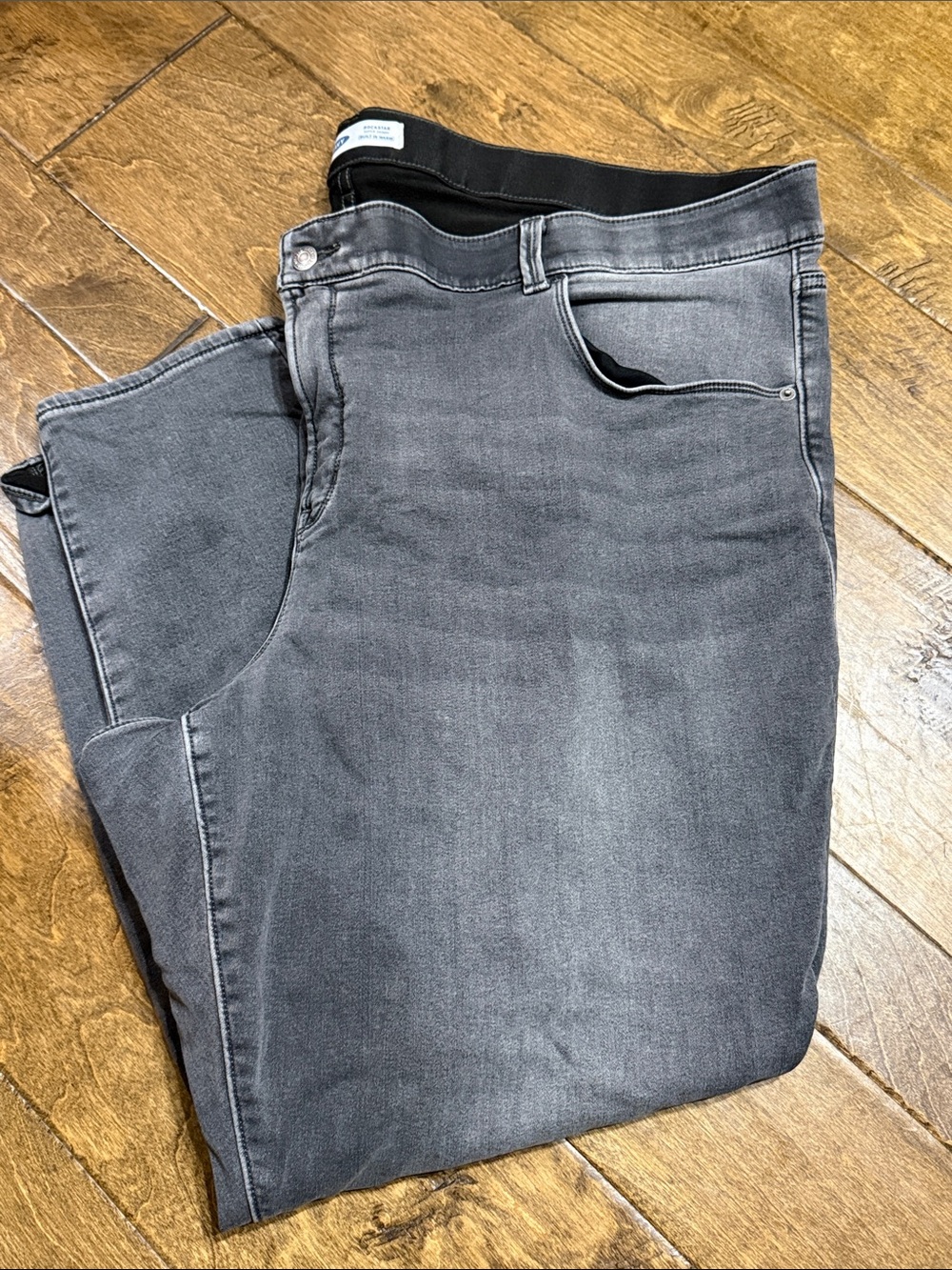 Rockstar Old Navy Women's Skinny Jeans with built in warm - Charcoal Gray Wash